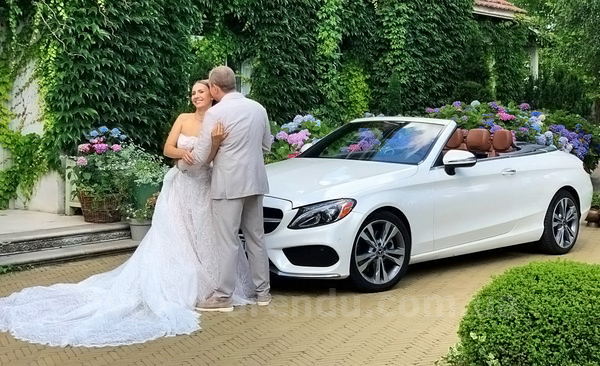 Оренда авто Mercedes Benz C300  кабріолет з водієм. Прокат кабріолета Мерседес C300 без водія у Києві