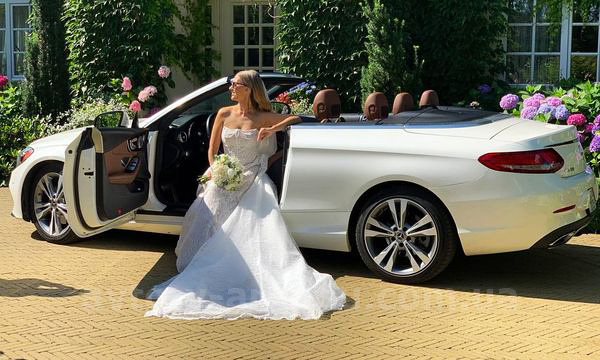 Оренда авто Mercedes Benz C300  кабріолет з водієм. Прокат кабріолета Мерседес C300 без водія у Києві