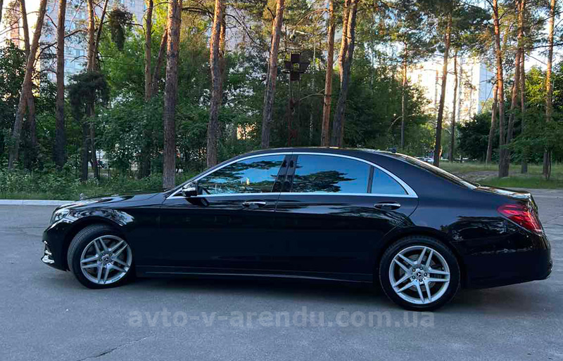 Оренда авто Mercedes-Benz s-class S350L з водієм Київ. Оренда мерседес 222 Київ