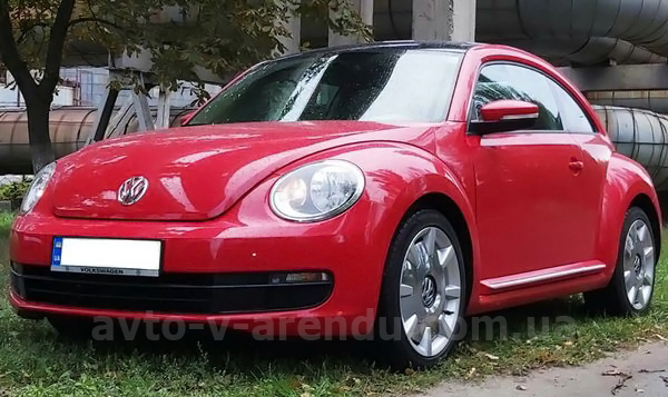 Оренда авто Volkswagen Beetle red з водієм у Києві