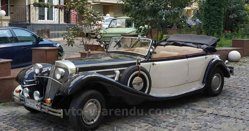 Аренда ретро авто Mercedes 540K Borman cabriolet на весілля